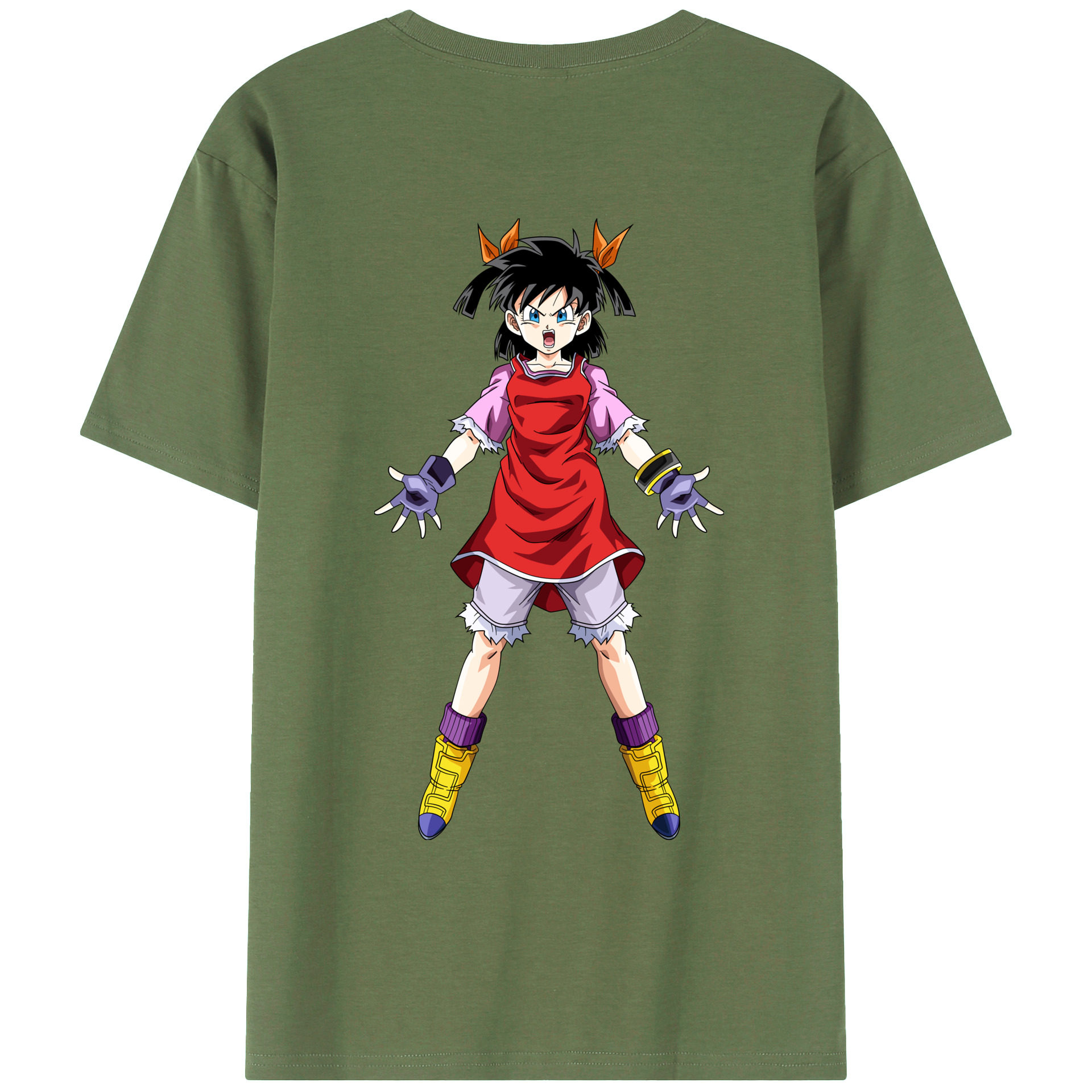 （画像用） ドラゴンボール パン DRAGON BALL Pan 綿100％ メンズ半袖Tシャツ（バックプリント） 通気性